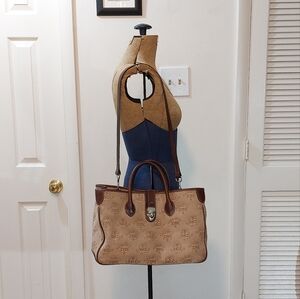 Dooney & Bourke Tan and Brown Tote Bag